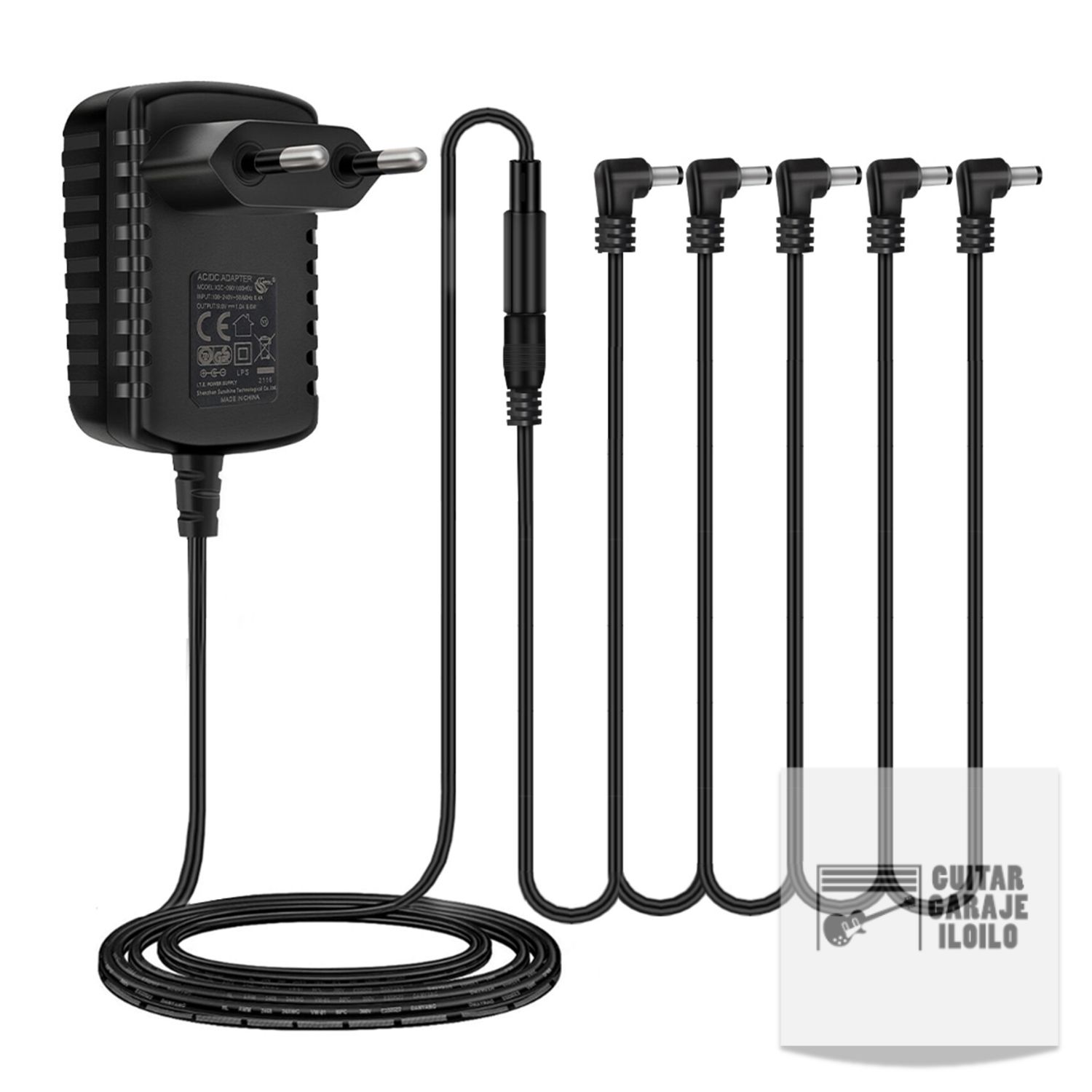 Guitar Pedal Power Supply Power 9V DC Daisy Chain Cables Power Supply Adapter