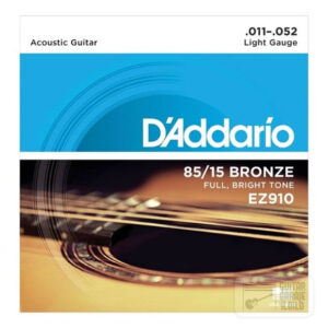 D'Addario EZ910 85/15 Bronze Acoustic Guitar Strings 11-52